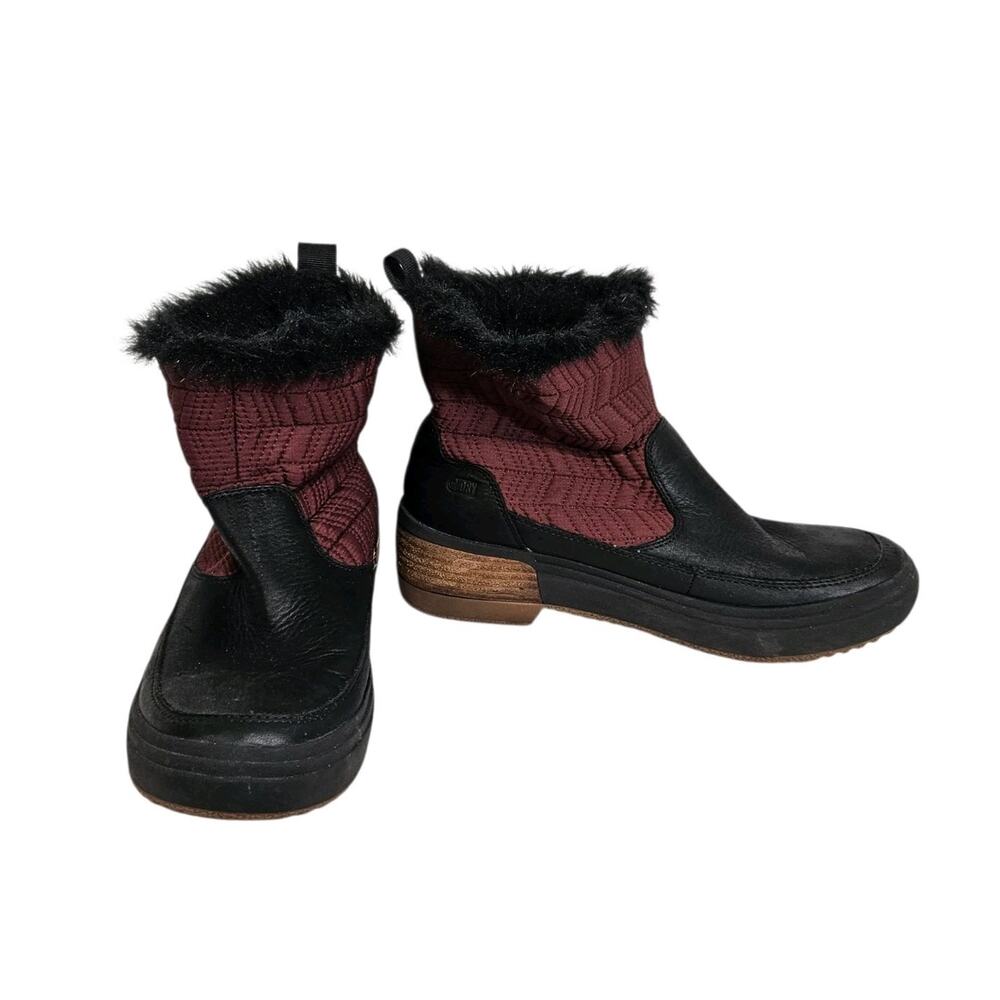 Merrell Haven Bluff Polar Waterproof Insulated Burgundy Winter Snow Boots Size 8